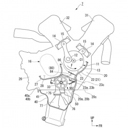 Le moteur V4 Honda ressurgit dans un nouveau brevet