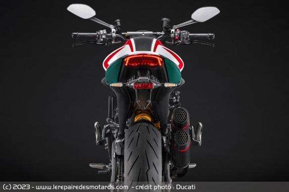 Vue arrière Ducati Monster 30e Anniversario