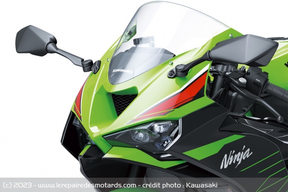 Face avant de la Kawasaki Ninja ZX-6R 636 2024 Face avant de la Kawasaki Ninja ZX-6R 636 2024