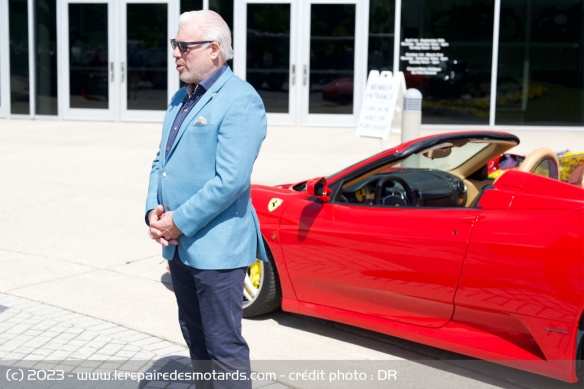 Frank Stephenson à son arrivée au Barber Vintage Motorsport Museum