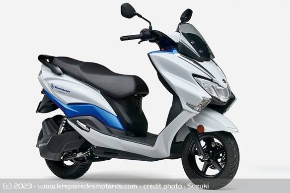 Le prototype électrique du scooter Suzuki e-Burgman