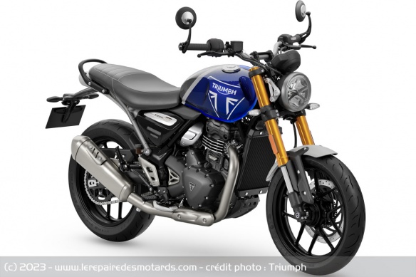 Triumph Speed 400 bleue