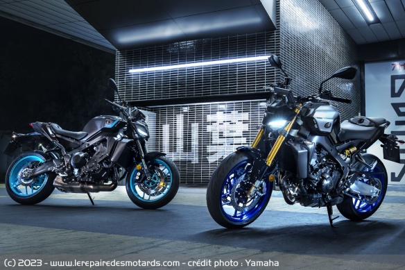 Les roadsters Yamaha MT-09 standard et SP 2024