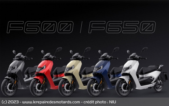 Scooters électriques Niu F600 et F650 Scooters électriques Niu F600 et F650