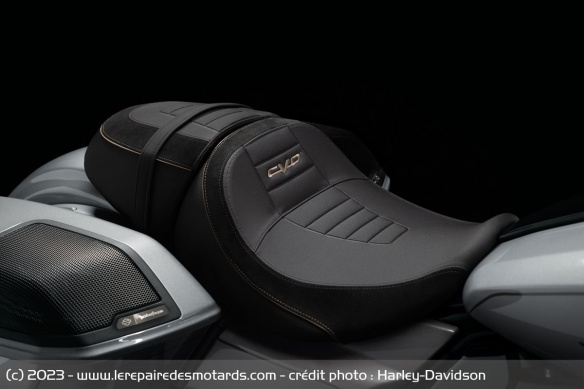 La selle de la Harley-Davidson CVO Street Glide