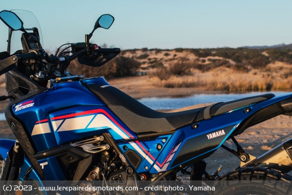 La selle de la Yamaha Ténéré 700 World Rally