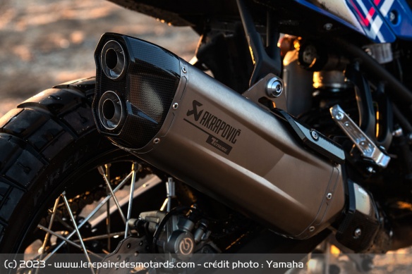 Le silencieux de la Yamaha Ténéré 700 World Rally