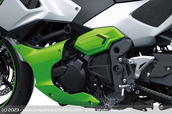 Le moteur de la Kawasaki Ninja 7 Hybrid