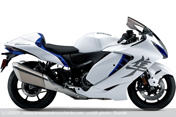 Sportive Suzuki Hayabusa 2023 Pearl Vigo Blue / Pearl Brillant White Sportive Suzuki Hayabusa 2023 Pearl Vigo Blue / Pearl Brillant White