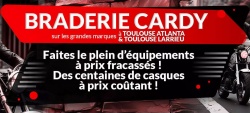 Braderie sur l'équipement moto à Toulouse