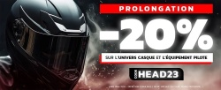 Promo : 20 % de remise sur les casques et équipements