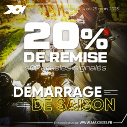 Promo Maxxess : 20% de remise sur l'équipement motard