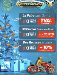 Promos sur l'équipement motard pour Noël