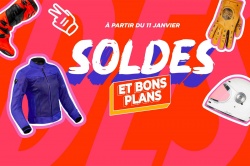 Soldes d'hiver : l'équipement motard à moitié prix