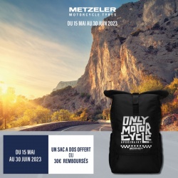 Promos Metzeler : 30 euros de remise sur les pneus