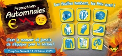 Promo automnales sur l'équipement motard