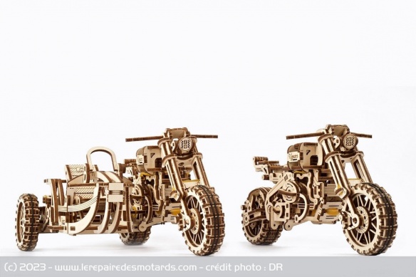 Le Scrambler, avec son sidecar amovible, est le modèle le plus complexe du fabricant