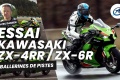 Essai comparatif sportives Kawasaki Ninja ZX 4RR ZX 6R