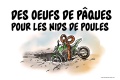 Des oeufs Pâques nids poules