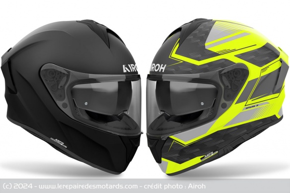 Casques intégraux Airoh Spark 2 uni et Zenith