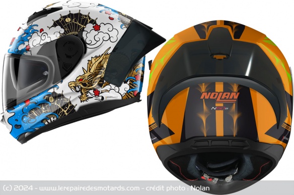 Casques Nolan N60-6 Sport Wyvern et Hotfoot Casques Nolan N60-6 Sport Wyvern et Hotfoot