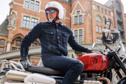 Veste moto en jean Detlev Louis DL-JM-13