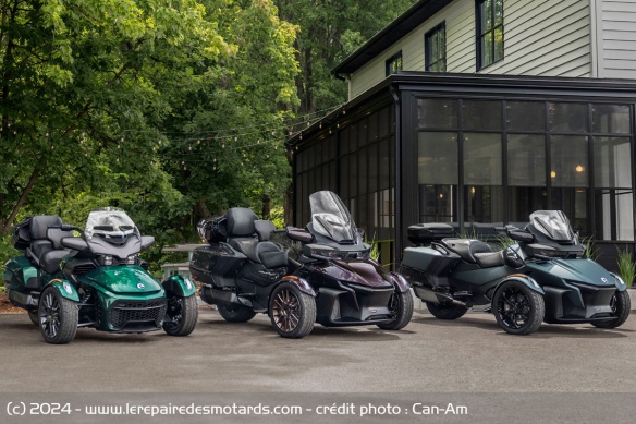 La gamme Can-Am Spyder s'offre de nouvelles livrées La gamme Can-Am Spyder s'offre de nouvelles livrées