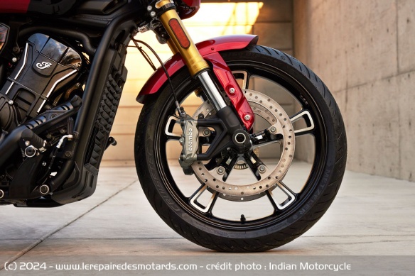 Les freins Brembo de l'Indian 101 Scout