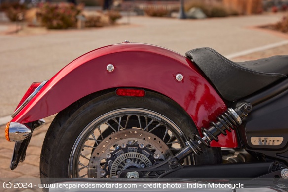 Le garde-boue arrière de l'Indian Scout Classic