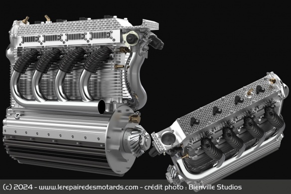 Le moteur 4 cylindres de la Magnolia 4