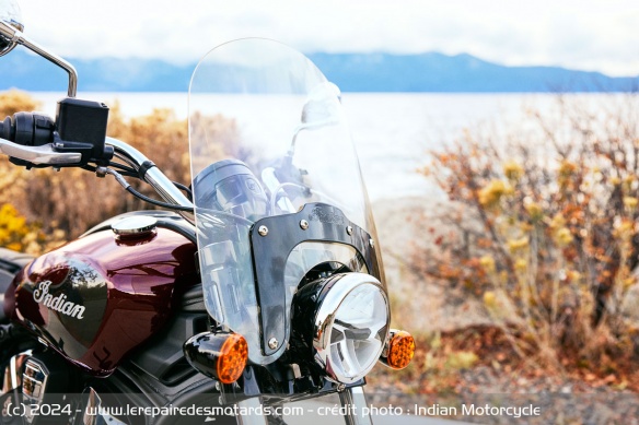 Lae pare-brise de l'Indian Super Scout