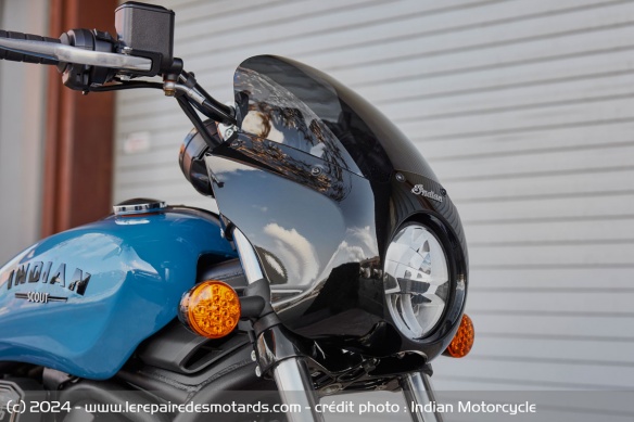 La tête de fourche de l'Indian Sport Scout