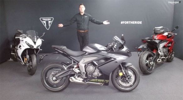Présentation des nouvelles Triumph Daytona 660