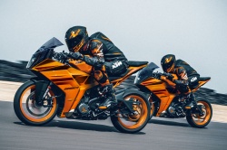 Sportives KTM RC 125 et RC 390 2024