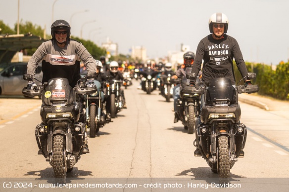 La parade a rassemblée à elle seule près de 3000 motards