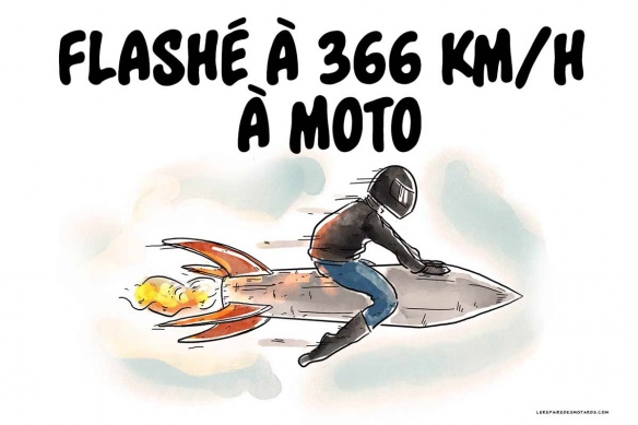 Un motard flashé à plus de 366 km/h