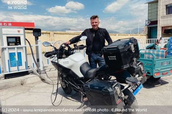 Selon Roman, la recharge de la moto n'a jamais posé de problème