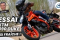 Essai roadster KTM 390 Duke
