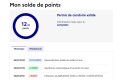 Consulter historique pertes points permis