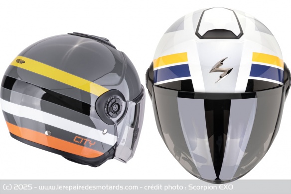 Casques jets EXO-City II Bee et Blur Casques jets EXO-City II Bee et Blur