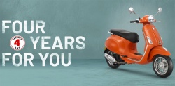 Le groupe Piaggio passe à 4 ans de garantie