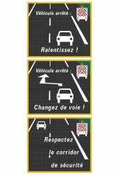 Trois nouveaux panneaux de signalisation sur les bords de route