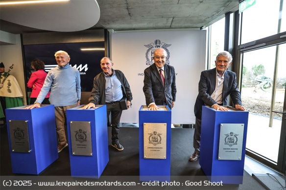 Les quatre premiers membres du Hall of Fame de la FIM