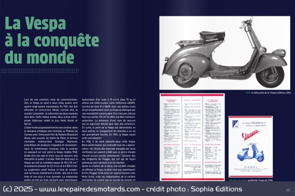 Extrait du livre Vespa, révolution culturelle sur deux roues Extrait du livre Vespa, révolution culturelle sur deux roues
