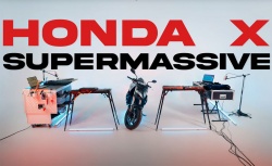 La Honda Hornet 1000 utilisée comme instrument