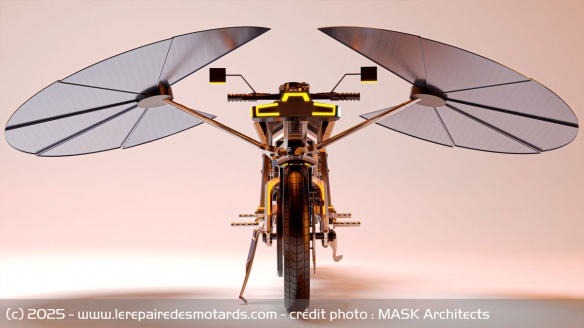 La moto &eacute;lectrique Solaris de MASK Architects