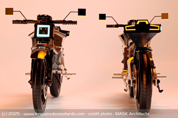 La moto &eacute;lectrique Solaris de MASK Architects