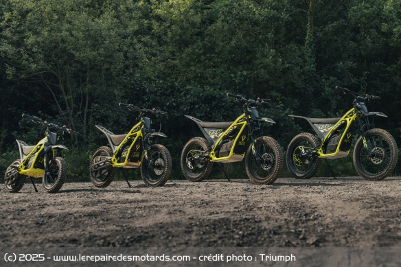 L'ensemble de la gamme Triumph TXP powered by Oset