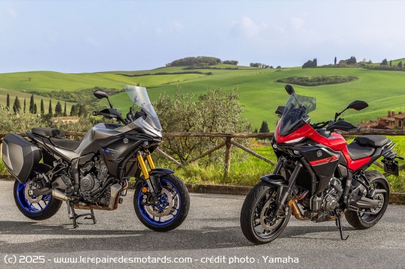 Les Yamaha Tracer 7 GT et Tracer 7 2026