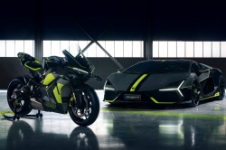 La Ducati Panigale V4 Lamborghini et la Lamborghini Revuelto
